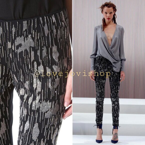 NWT Grail Item! Runway Spring 2013 Wes Gordon ‘Hex’ Embroidered Tulle w Metallic - Picture 1 of 11